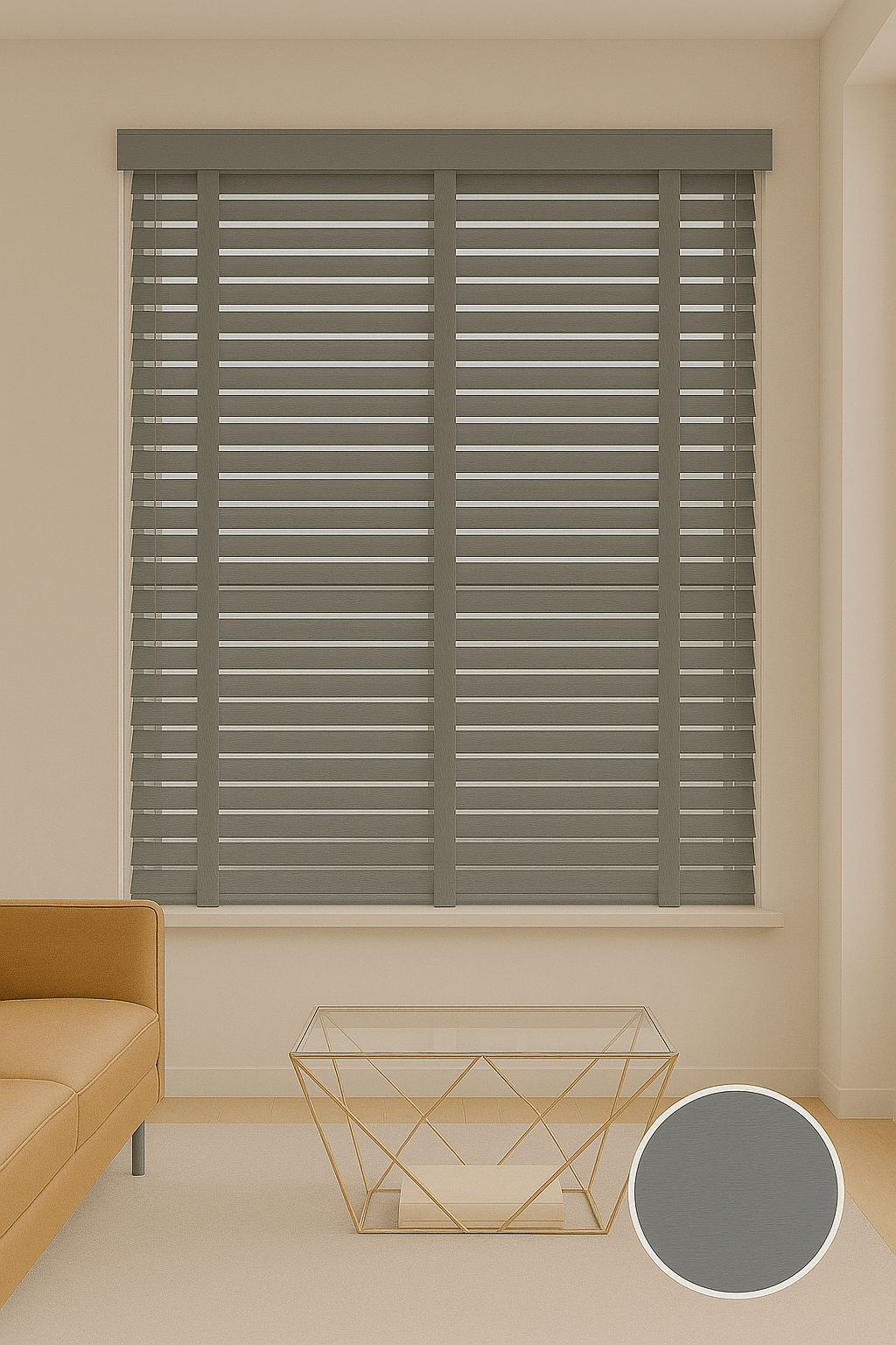 Abachi Jaloezieen 50mm - Limestone - Duurzaam - Gordijnfestijn.nl