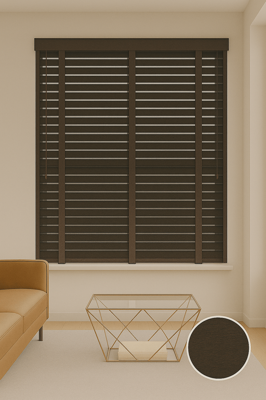 Abachi Jaloezieen 50mm - Wenge - Duurzaam - Gordijnfestijn.nl