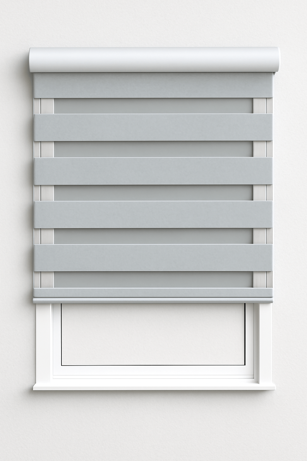 Duo Rolgordijnen - Zilver - Verduisterend - Gordijnfestijn.nl