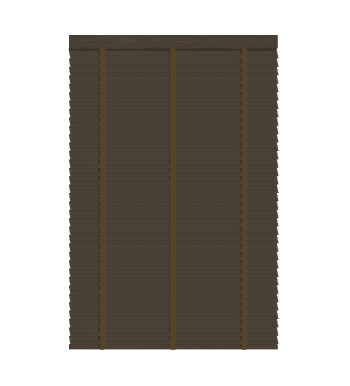 Abachi Jaloezieën 50mm Walnut in de kleur Walnut