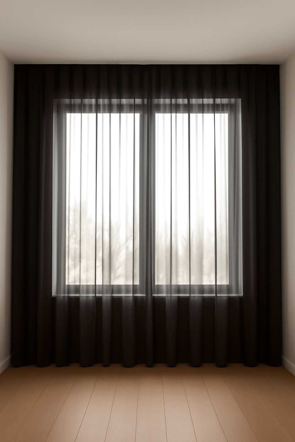 Vitrage - Basic Voile - Zwart - Gordijnfestijn.nl